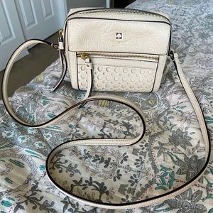Cream/ White Kate Spade Crossbody Purse